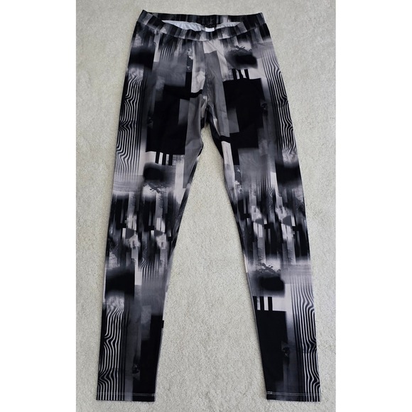 VENUS Pants - Venus Black White Abstract Print Leggings Pants Women's Size XL